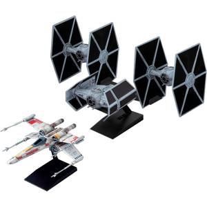 Star Wars A New Hope: X-Wing & TIE Fighters Trench Run Set [Bandai Spirits]