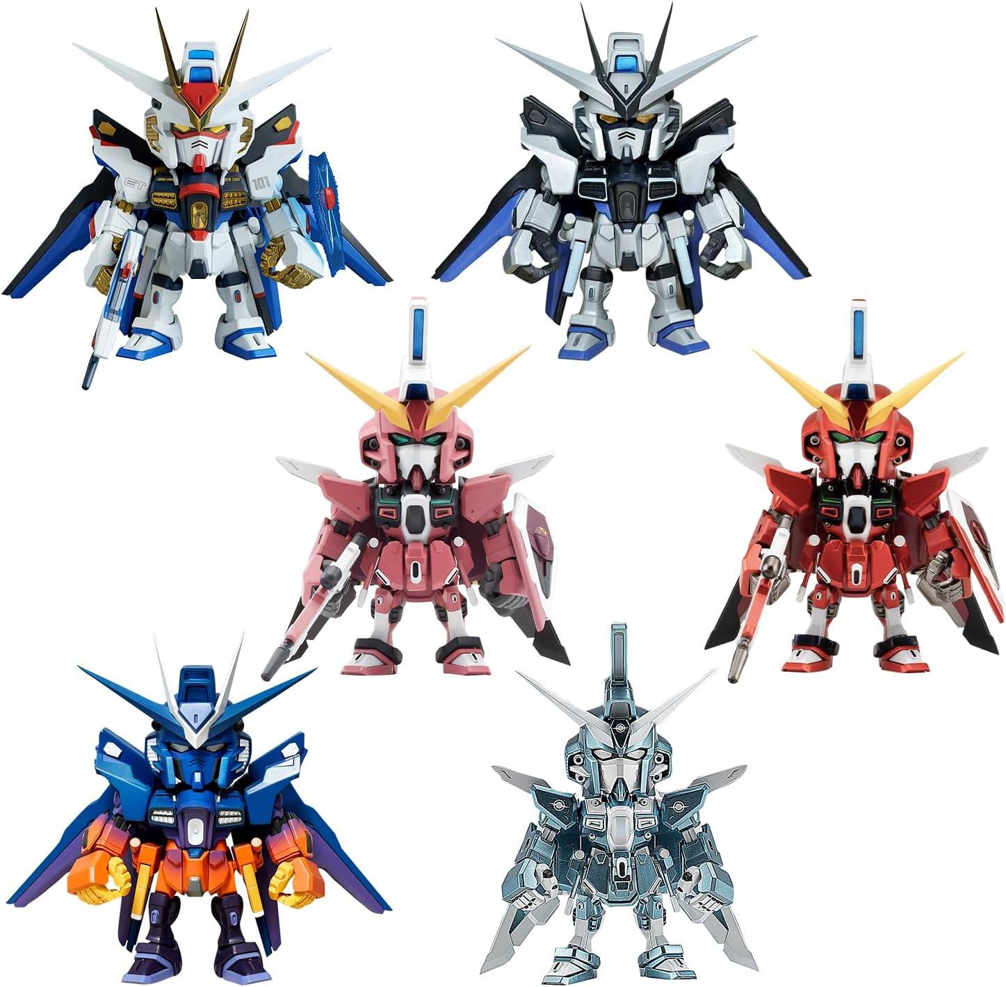Mobile Suit Gundam: QMSV mini STRIKE FREEDOM GUNDAM & INFINITE JUSTICE ...