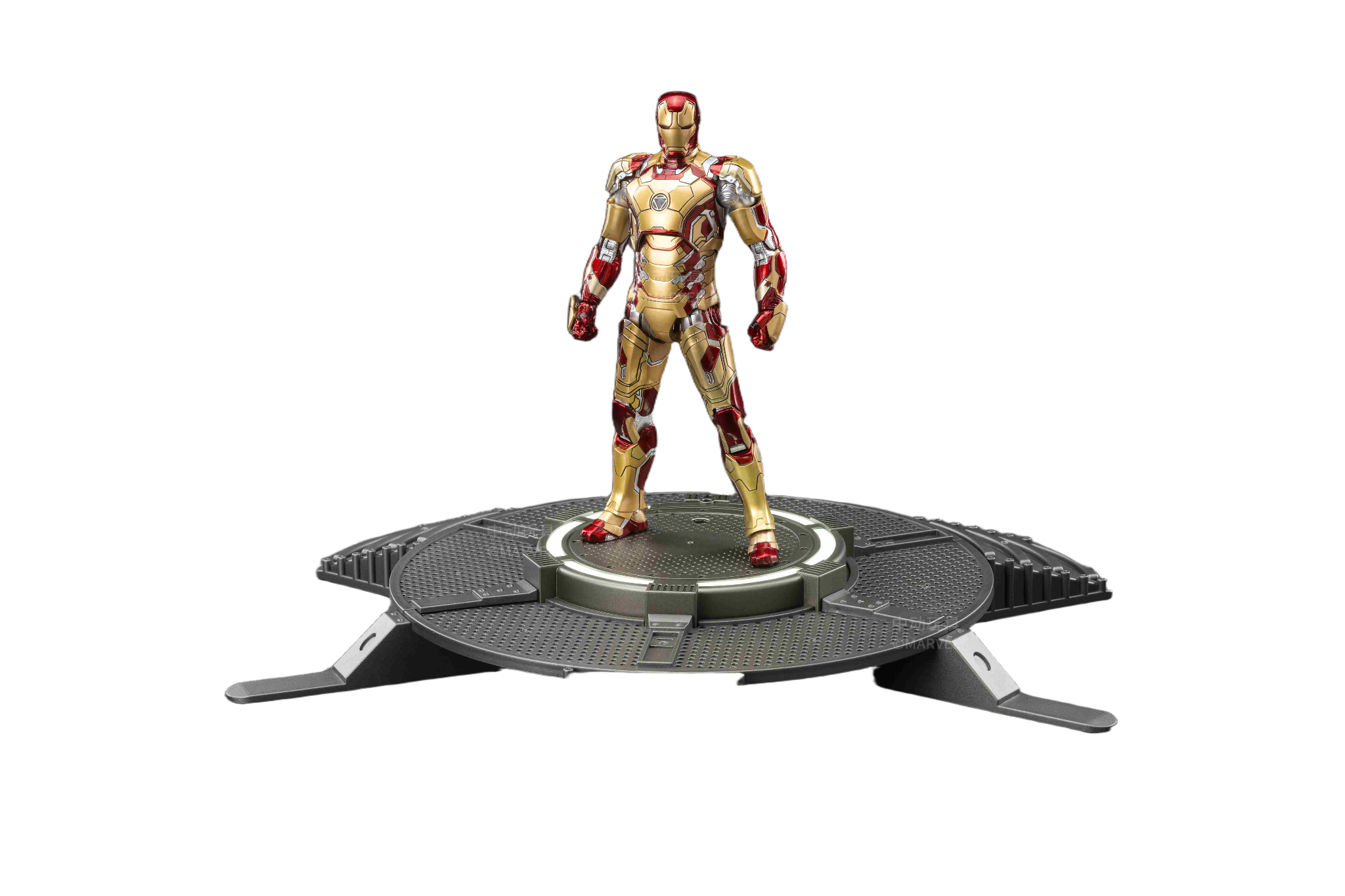 Iron Man 3: Iron Man Mk.42 & Light-Up Stand - 7-inch MARVEL Action