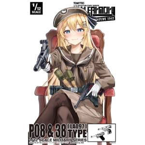 Little Armory: P08 & P38 Type Set (LA097) 1/12 [Tomytec]
