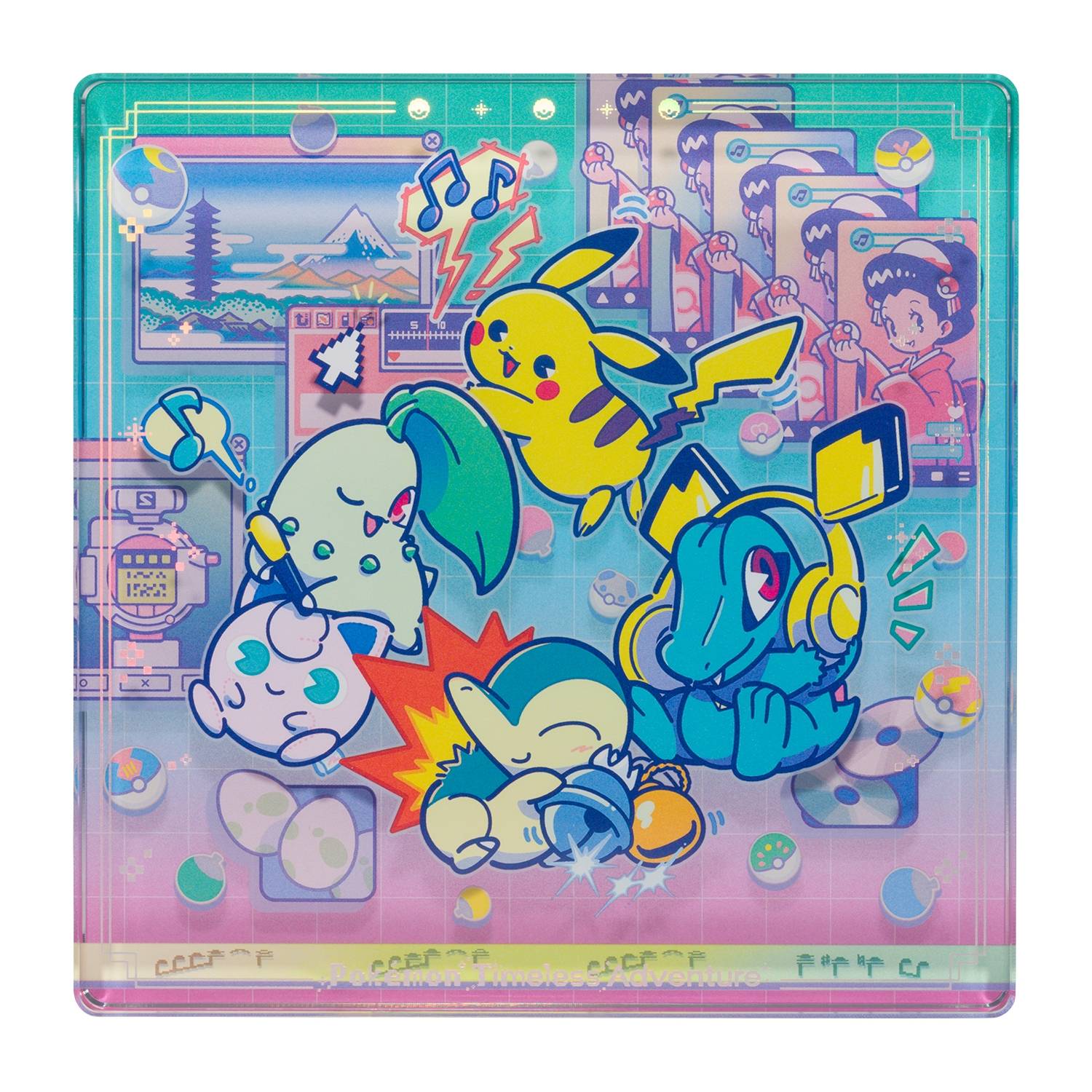 Pokémon Timeless Adventure Johto: Acrylic Block (Limited Edition) [The Pokémon Company]