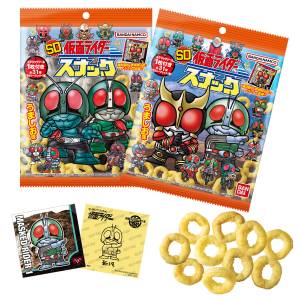 Shokugan: SD Kamen Rider Sticker & Snacks (20 Packs Box) [Bandai]
