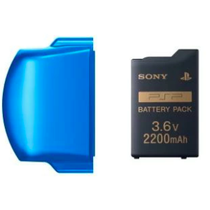 Battery Pack 3.6V 2200mAh + Battery Cover PSP 3000 (Vibrant Blue) [Occasion / Loose]