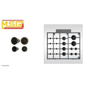 M.S.G Modeling Support Goods: Round Mold IV - Plastic Unit P120 (Plastic Model) [Kotobukiya]