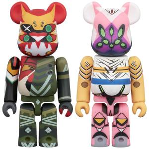 BE@RBRICK / BEARBRICK: Rebuild of Evangelion - New EVA-02 Alpha & EVA Type-08 Beta (2Pcs Set) [Medicom Toy]