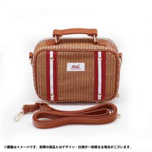 nüi.  Basket Shoulder Bag with Clear Window - Brown [Coade]