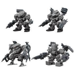 Shokugan: Armored Core VI Fires of Rubicon - Assemble Collection Vol.01 Default Color Set (Set of 4) [Bandai]