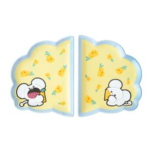 Pokémon Mogu Mogu Watching!: Tandemaus Ceramic Plate (Set of 2) (Limited Edtiion) [The Pokémon Company]