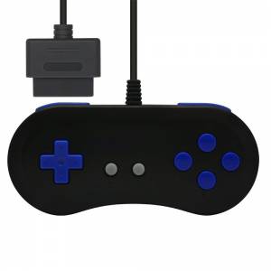 16Bit Controller (Black Blue) [SFC - Occasion / Loose]