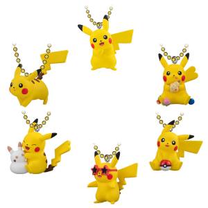 Shokugan: Pikachu's Holiday - Mascot Charm & Biscuit (10 Pack Box) [Bandai]