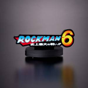Mega Man: Rockman 6 Logo Display - Musical Acrylic Stand (Limited Edition) [Bandai]
