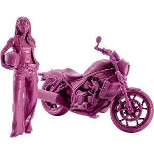 PLAMAX 1/20: MF-101 Rider's Portrait Honda Rebel 1100 (Red Wine Ver.) - Plastic Model [Max Factory]