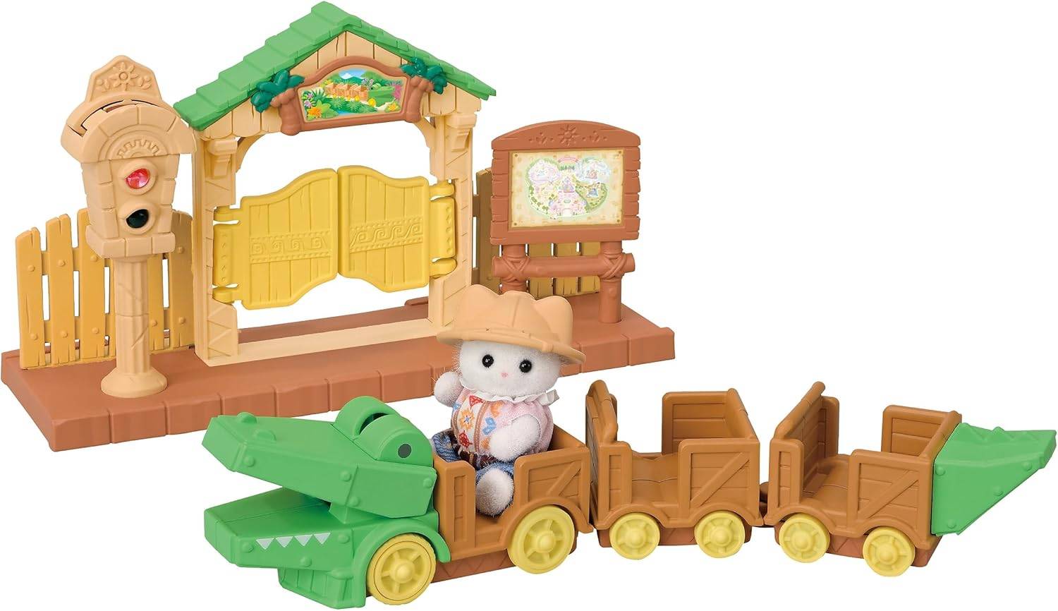 Sylvanian Families Dolls: Furniture Set - Exciting Crocodile Train [Epoch]