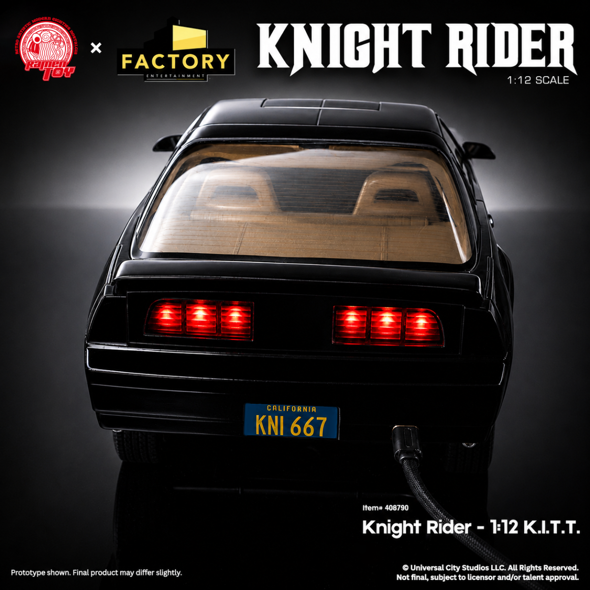 Knight Rider: Knight 2000 & Michael Knight 1/12 [Ramen TOY] - Nin