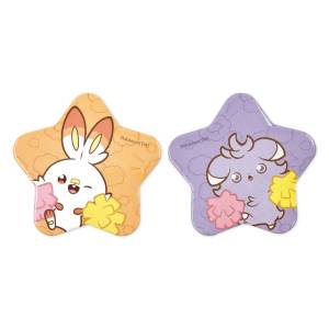 Pokémon Poképeace: Flambino & Psystigri - Star-Shaped Badge (Set of 2) [The Pokémon Company]