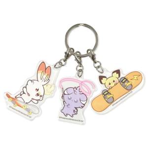 Pokémon Poképeace: Scorbunny & Espurr & Pichu - 3-Piece Acrylic Keychain [The Pokémon Company]