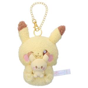 Pokémon PokéPeace: Pikachu - Plush Mascot Holding a Plushie [Takara Tomy]