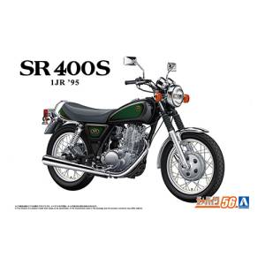 Yamaha 1 JR SR400S '95 with Custom Parts 1/12 - The Bike No.56 Plastic Model [Aoshima]