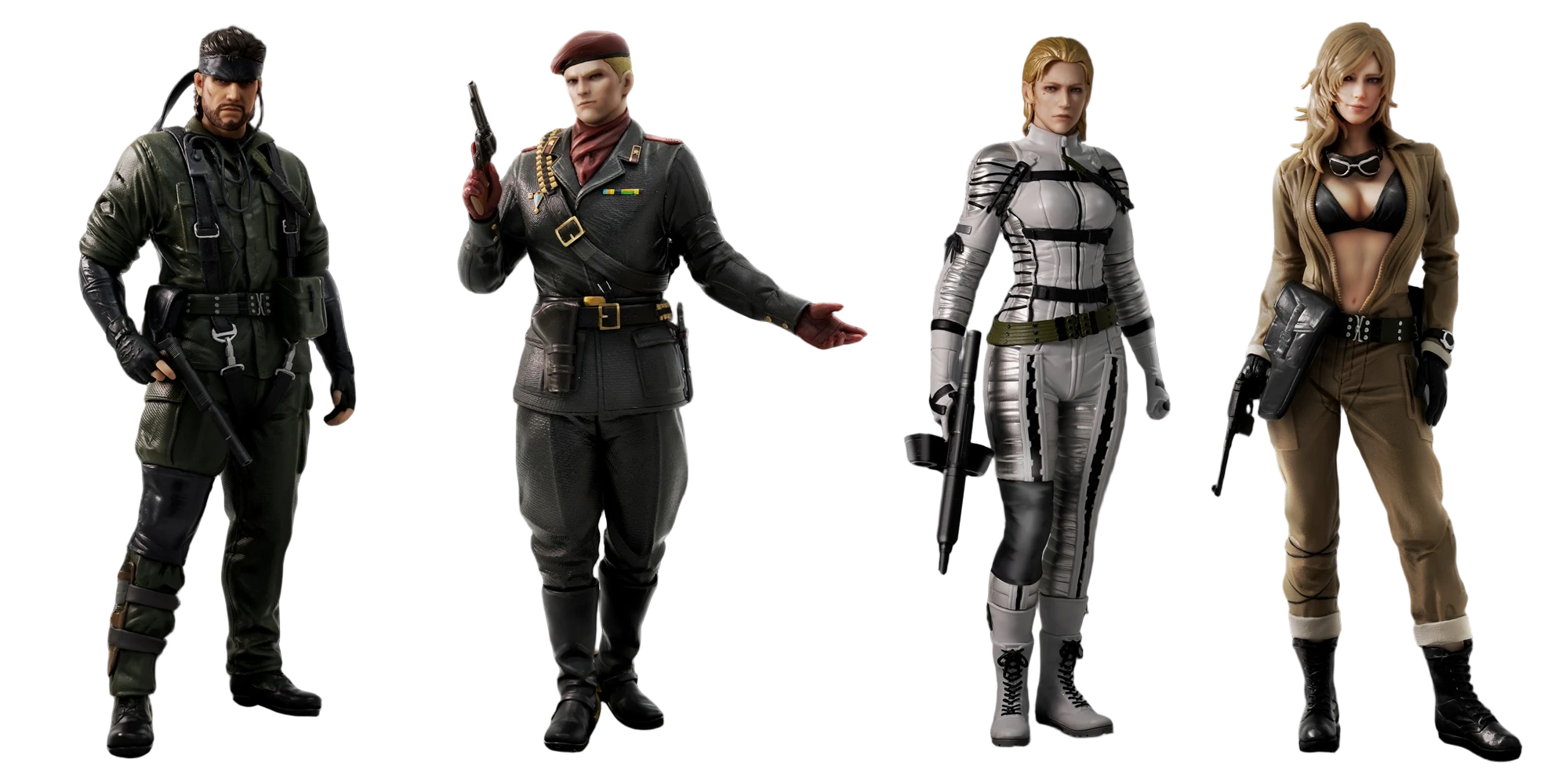 Metal Gear Solid Δ Snake Eater: Naked Snake - Ocelot - The Boss - EVA (Set of 4) (...