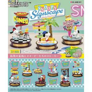 SNOOPY Signscape (6 Pack Box) [Re-Ment]