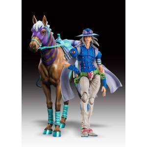 JoJo's Bizarre Adventure Part. 7 Steel Ball Run - Gyro Zeppeli Second & Valkyrie Limited SET [Super Action Statue]