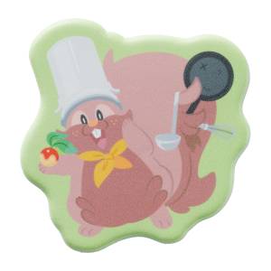 Pokémon Pokopia: Greedent (Cook) - Squishy Sticker (Limited Edition) [The Pokémon Company]