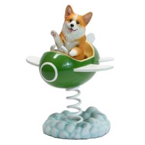 Flying Corgi Wobbling Figure - Orange Ver. [JXK Studio]