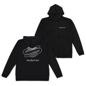 Sega Saturn: Thin Quick-Dry Hoodie (Black-XXL) [COSPA]