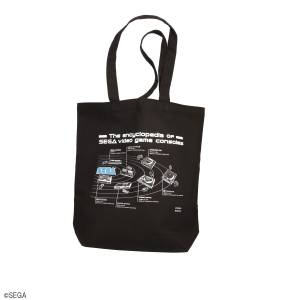 SEGA's Video Game Console History Tote Bag (Black) (Limited Edition) [Bandai]