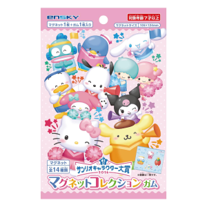 Sanrio Characters: 40th Sanrio Character Ranking Square Magnets & Gum (16 Packs Box) (Candy Toy) [Ensky]
