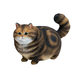 Animal Statue Series: Chubby Cat (Brown Tabby) [JXK Studio]