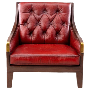 Classic Armchair: Red Chesterfield Armchair 1/12 [MMM Toys]