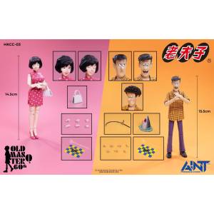 Old Master Q: Mr. Chin &  Miss Chan 1/12 -  Set of 2 (Action Figure) [AINT Production]