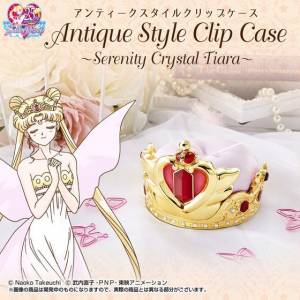 Sailor Moon - Antique Style Clip Case Serenity Crystal Tiara Limited Edition [Bandai]