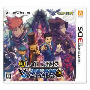Layton Kyouju VS Gyakuten Saiban / Professor Layton VS Phoenix Wright Ace Attorney [3DS - Used Good Condition]